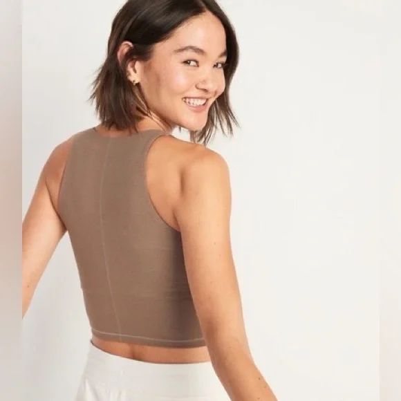 NWOT! Play Clay Light Support PowerChill Longline Sports Bra Tank  💕 - Picture 2 of 4